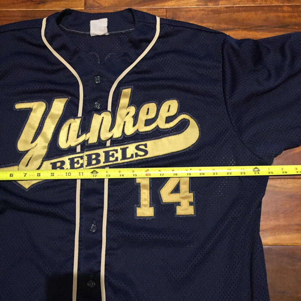 Vintage Majestic Yankee Rebels Jersey Men’s Size XL Maryland Baseball Game Used - Picture 6 of 7